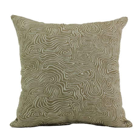 Casual Cushion 15" Square Pillow Squiggle Tan