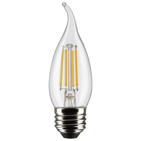 Satco 5.5 Watt CA10 LED Clear Warm White Medium Light Bulb