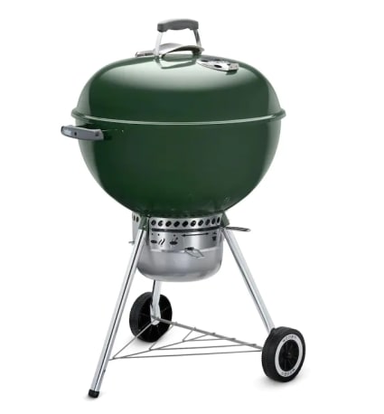 Weber Original Kettle Green Premium Charcoal Grill, 22 in.