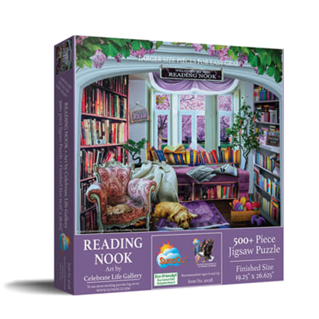 SunsOut "Reading Nook" Puzzle, 500+ Pieces