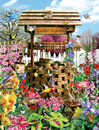 SunsOut "Birds at the Wishing Well" Puzzle, 1000-Pieces