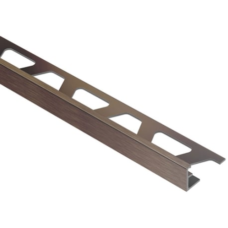 Schluter Jolly 1/2 in. L Channel Brushed Ant. Bronze (Anodized Aluminum)