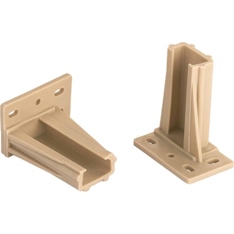 Knape & Vogt 2-3/8 in. Plastic Drawer Slide Mounting Bracket, 2-Pack