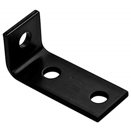 National Corner Brace 3.5 x 1.5 in. Black