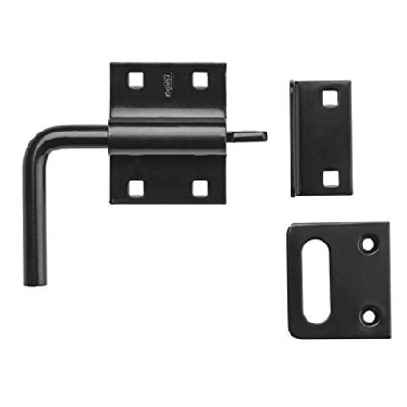 National Gate Slide Bolt Latch Black