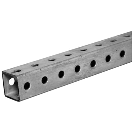 Hillman Plated Steel Perforated Tube, 1-1/2 x 4 Foot