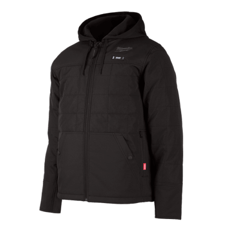 Milwaukee M12™ AXIS™ Men's 2XL Black Heated Hooded Jacket