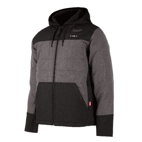 Milwaukee M12™ AXIS™ Men's Large Gray Heated Hooded Jacket