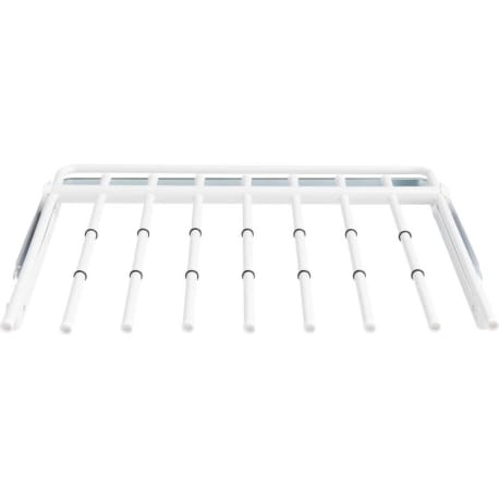 Rubbermaid Configurations White Sliding Pants Rack, 20 in.