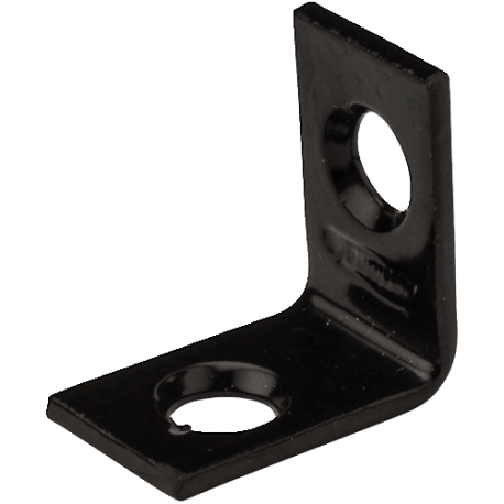 National Black Corner Brace, 3/4 x 1/2 in.