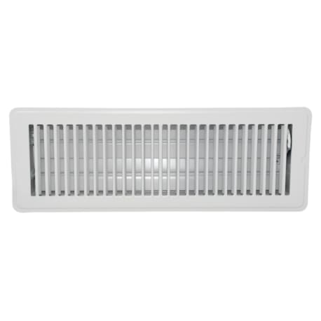 Famous Supply Breeze33 White Floor Vent, 4 x 14 in.