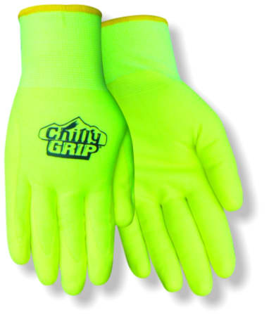 Red Steer XL Bright Yellow Chilly Grip Water Resistant Work Gloves