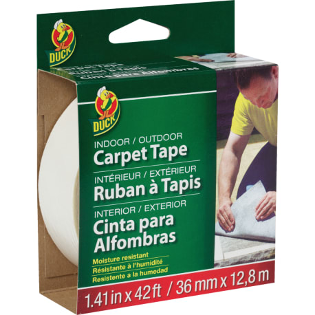 Duck Brand Indoor & Outdoor Carpet Tape, 1.41 in. x 42 ft.