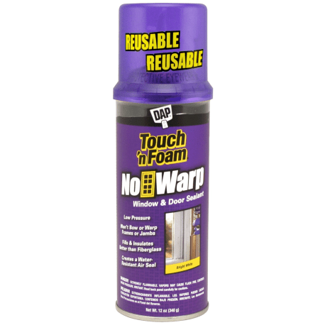 Touch N' Foam No Warp Window & Door Insulating Foam Sealant, 12 oz.