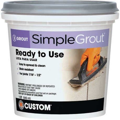 Custom Building Products Haystack Simplegrout Tile Grout, 1 qt.