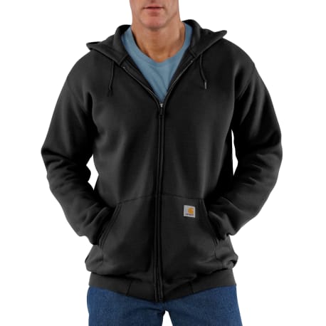 Carhartt Tall XL Black Zip Hooded Sweatshirt