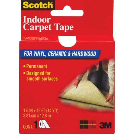 3M Indoor Carpet Tape, 1.5 In x 42 ft.