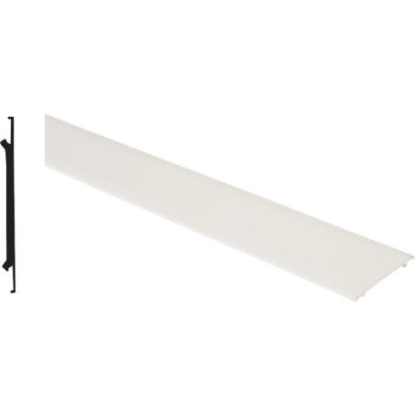 Screen Tight 3-1/2 in. x 8 ft. White Vinyl Cap Component