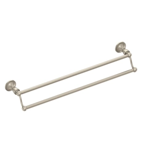 Moen Wembley Brushed Nickel Double Towel Bar, 24 in.