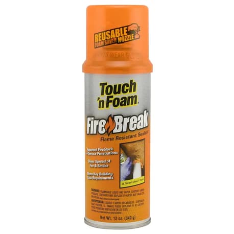 Touch N' Foam FireBreak Flame Resistant Foam Sealant, 12 oz.