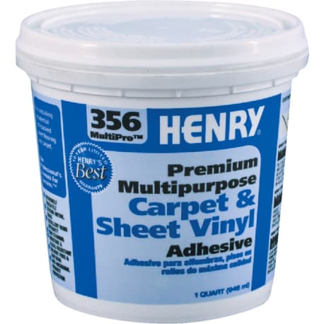 Felt Backed Sheet Flooring & Carpet Adhesive, 1 qt.