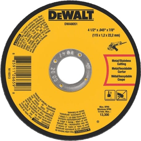 DEWALT Type 1 Metal Cutting Wheels, 4-1/2 in.