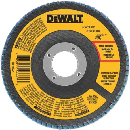 DEWALT Type 29 4-1/2 x 7/8 in. 60-Grit Zirconia Flap Disc