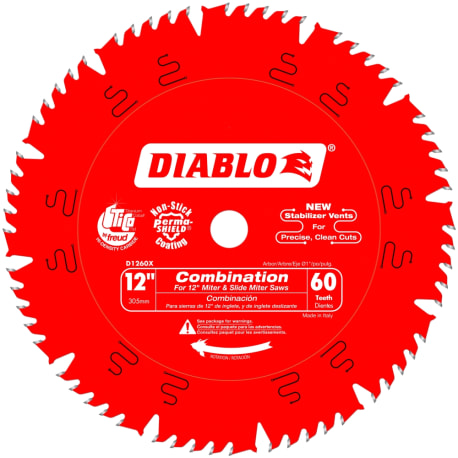 Diablo 12-In. 60 Tooth Combination Saw Blade