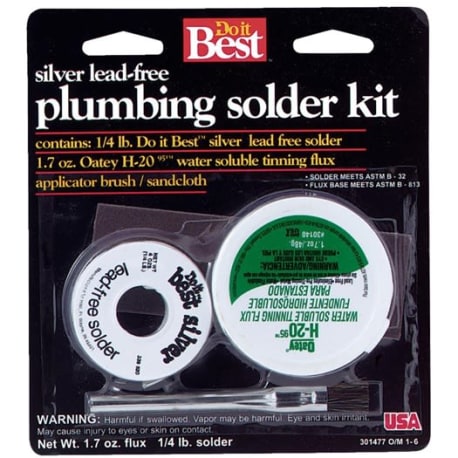 Do it Best Silver Lead-Free 1/4 lb. Solder Kit