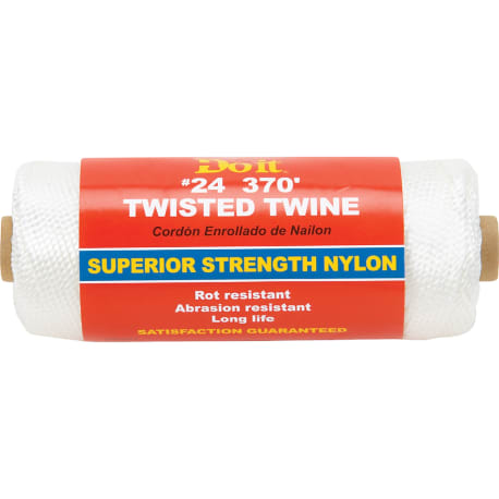 Do it Best White #24 Superior Strength Nylon Twisted Twine, 370 ft.