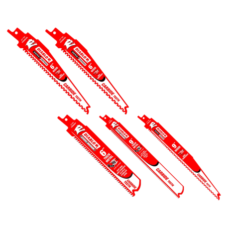 Diablo 5-Piece Carbide Reciprocating Saw Blade Set