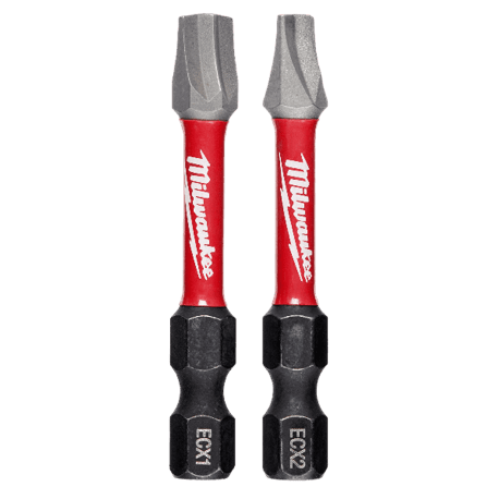 Milwaukee SHOCKWAVE™ 2" 2PC ECX™ Impact Bits Combo Kit