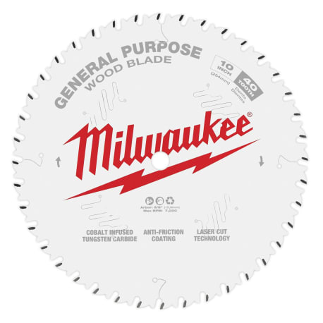 Milwaukee 10" 24T Wood Cutting General Purpose Circular Saw Blade