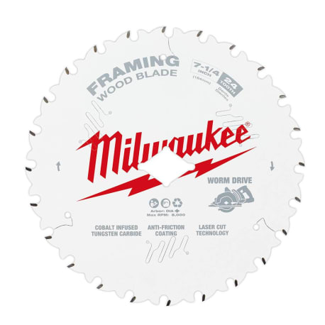 Milwaukee 7-1/4" 24T Framing Circular Saw Blades