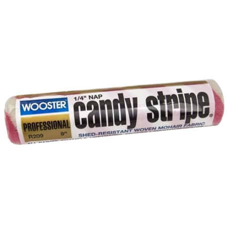 Wooster 9 in. Candy Stripe Roller, 1/4 in. Nap