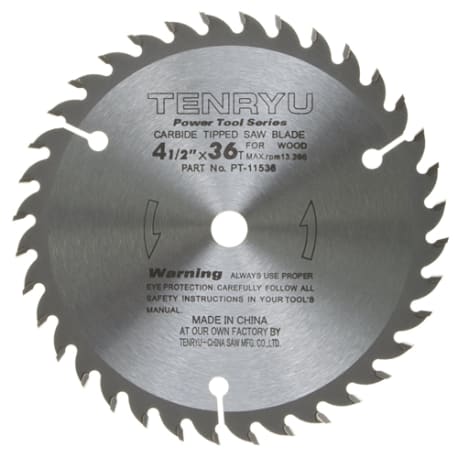 Tenryu 4 1/2 in. Carbide Tipped Saw Blade