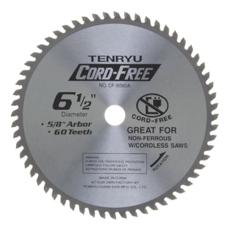 Tenryu 6-1/2 in. 60 Th. Non-Ferrous Blade