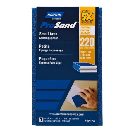 Norton Prosand 220-Grit Very Fine Sanding Sponge