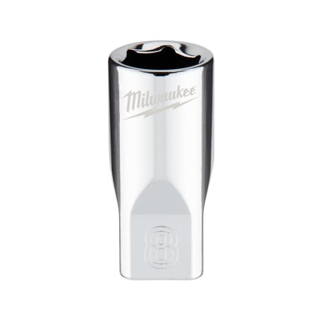 Milwaukee 1/4" Drive 8-mm 6-Point Socket w/ FOUR FLAT™ Sides