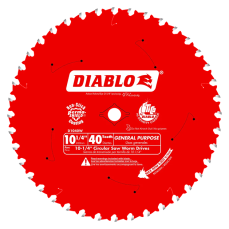 Diablo 10-1/4-In. 40 Tooth General Purpose Saw Blade