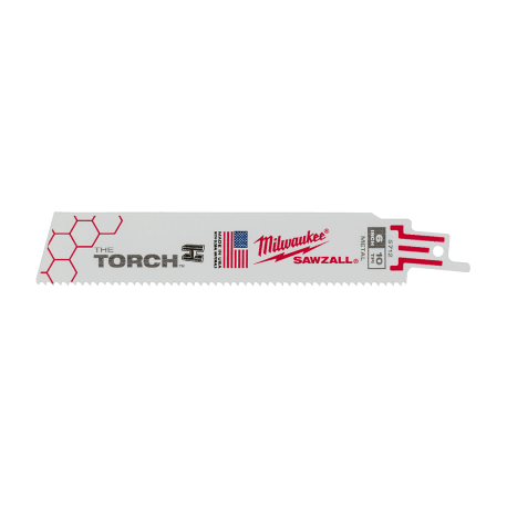 Milwaukee 6" 10 TPI The Torch™ SAWZALL® Blades, 5PK