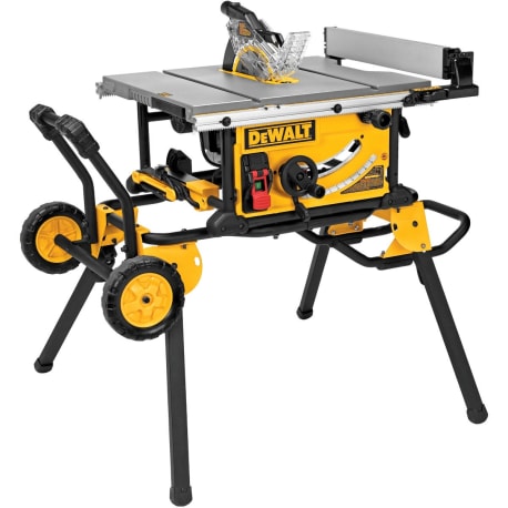 DEWALT 15-Amp 10 in. Compact  Table Saw w/ Rolling Stand