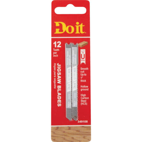 Do it Best 3 in. 12T U-Shank HCS Jigsaw Blade, 2-Pk