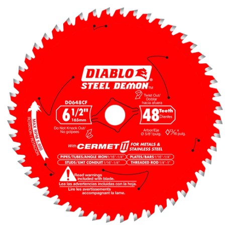 Diablo 6-1/2-In. 48 Tooth Cermet II Metal Saw Blade