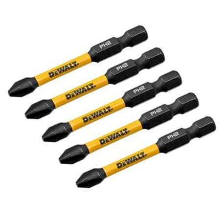 DEWALT 2-1/4" Phillips #2 Impact Ready Bits, 5PK