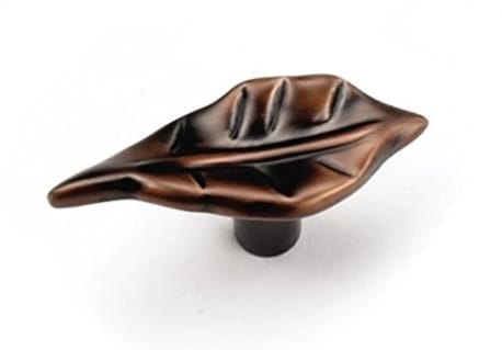 LAUREY 24977 WINDSOR LEAF KNOB 2 INCH VENETIAN BRONZE | Hartville Hardware & Lumber