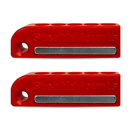 StealthMounts Red Milwaukee M12 Bit Holder, 2-Pack