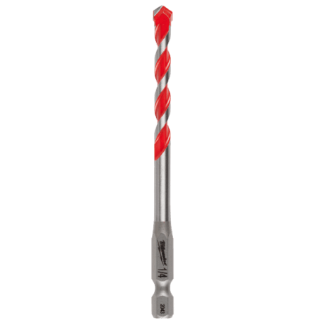 Milwaukee 1/4" x 4" Carbide-Tipped Hammer Drill Bit