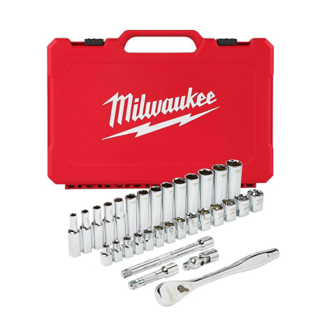 Milwaukee 32-PC 3/8" Drive Metric Ratchet & Socket Set