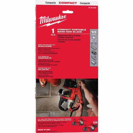 Milwaukee 35-3/8" 10-TPI Thick Metal Compact Band Saw Blade